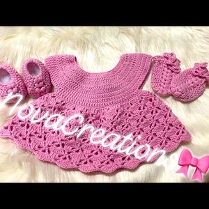Elegant baby dress set